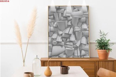 Tải file File tranh hiện đại Sơn Dầu SD2054 (gốc) chủ đề hoa sen