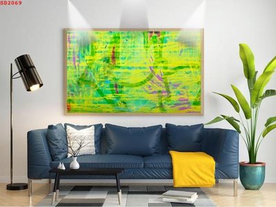 Download file gốc File tranh hiện đại Sơn Dầu SD2069 (in lụa) hoa lá