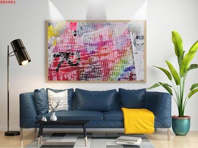 File gốc File tranh hiện đại Sơn Dầu SD2081 (in ấn) màu sắc trung thực