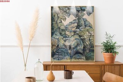 File tranh gốc File tranh hiện đại Sơn Dầu SD2086 (bản quyền) file PSD