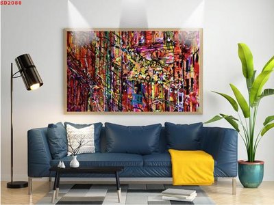 File gốc File tranh hiện đại Sơn Dầu SD2088 (bản quyền) cho in ấn