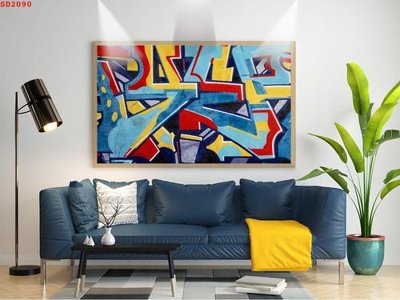 File tranh File tranh hiện đại Sơn Dầu SD2090 (gốc) in trên kính