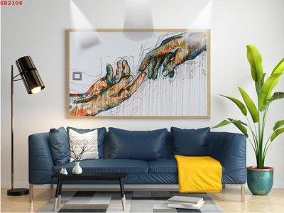 File gốc File tranh hiện đại Sơn Dầu SD2108 (in tráng gương) hiện đại