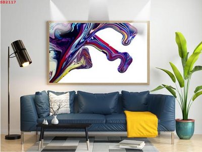 File tranh in trần 3D File tranh hiện đại Sơn Dầu SD2117 (ảnh gốc)