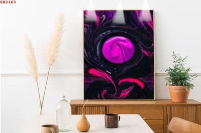 File ảnh File tranh hiện đại Sơn Dầu SD2163 (gốc) cho trang trí nhà hàng