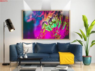 Tải file File tranh hiện đại Sơn Dầu SD2171 (gốc) in tranh tráng gương