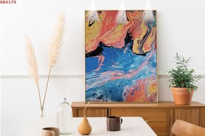 Hình ảnh file gốc in lụa File tranh hiện đại Sơn Dầu SD2175