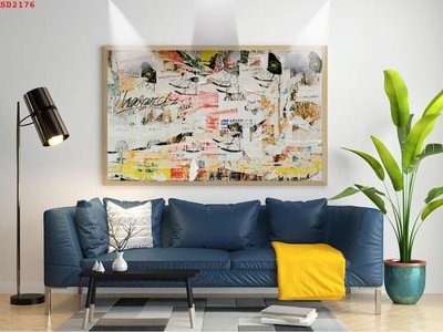 File gốc File tranh hiện đại Sơn Dầu SD2176 (phiên bản chuẩn) để in ấn