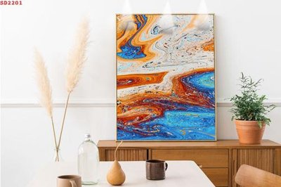 File PSD in ấn File tranh hiện đại Sơn Dầu SD2201 (chất lượng cao)