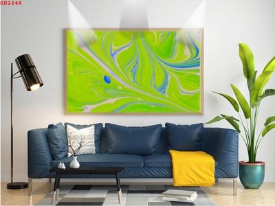 File in trần File tranh hiện đại Sơn Dầu SD2248 (bản gốc) đại dương