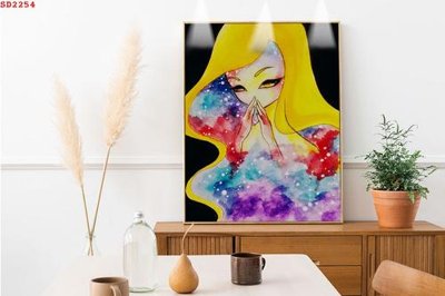 Hình ảnh file gốc in trần nhà File tranh hiện đại Sơn Dầu SD2254