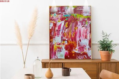 Download file gốc File tranh hiện đại Sơn Dầu SD2318 (in mica) trang trí