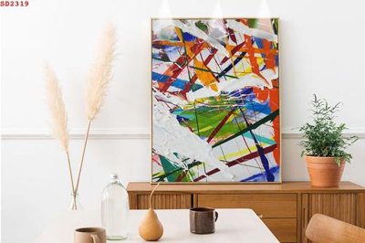 File gốc File tranh hiện đại Sơn Dầu SD2319 (chuẩn màu) cho in offset