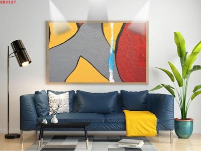 File in mica File tranh hiện đại Sơn Dầu SD2327 (bản gốc) làm vách ngăn