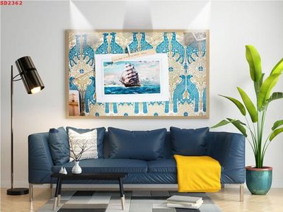 File tranh gốc File tranh hiện đại Sơn Dầu SD2362 (bản quyền) file PSD