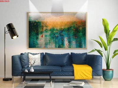 File ảnh File tranh hiện đại Sơn Dầu SD2363 (gốc) in decal dán tường