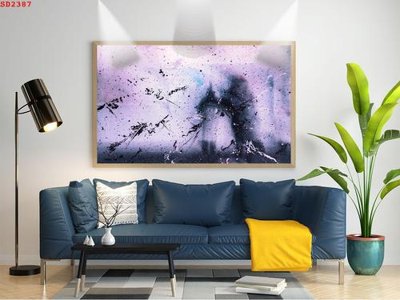 File gốc File tranh hiện đại Sơn Dầu SD2387 (in mica) làm bảng hiệu