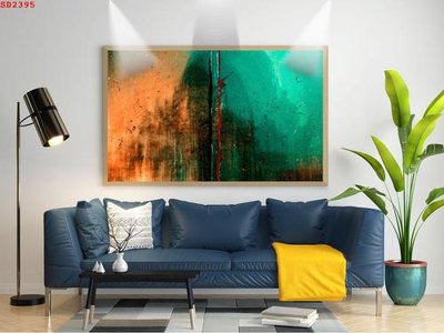 File gốc File tranh hiện đại Sơn Dầu SD2395 (in mica) làm quà tặng