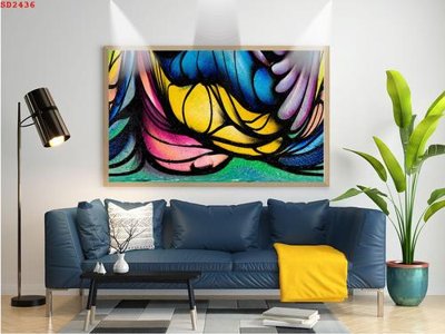 File tranh File tranh hiện đại Sơn Dầu SD2436 (bản gốc) treo phòng ăn