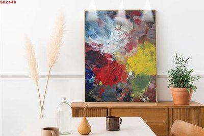 File tranh in trần File tranh hiện đại Sơn Dầu SD2448 (ảnh gốc siêu nét)