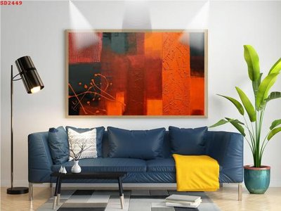 File in trần File tranh hiện đại Sơn Dầu SD2449 (file gốc) phong thủy