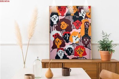 File gốc File tranh hiện đại Sơn Dầu SD2454 (bản quyền) cho in ấn