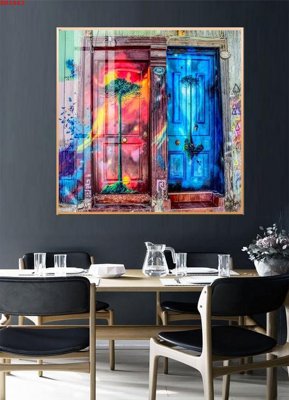 File gốc File tranh hiện đại Sơn Dầu SD2462 (phiên bản chuẩn) để in ấn