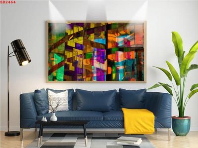 File tranh gốc File tranh hiện đại Sơn Dầu SD2464 chủ đề hiện đại