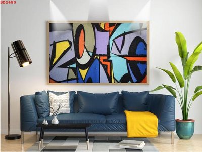 Ảnh mô tả file gốc in mica File tranh hiện đại Sơn Dầu SD2480