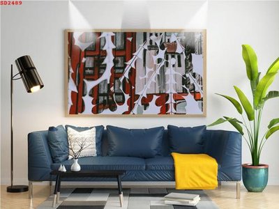 File PSD File tranh hiện đại Sơn Dầu SD2489 (bản gốc) chất lượng nhất