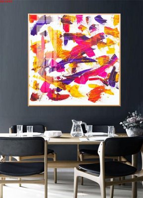 File ảnh File tranh hiện đại Sơn Dầu SD2496 (gốc) cho trang trí nhà hàng