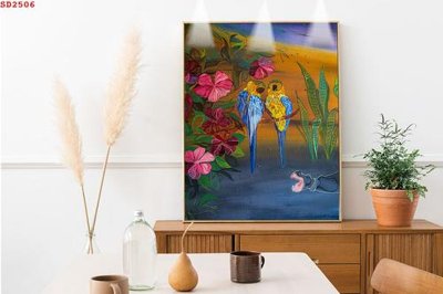 Chi tiết file gốc File tranh hiện đại Sơn Dầu SD2506 (cho in tráng gương)