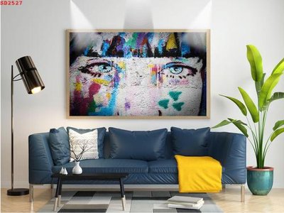 File gốc File tranh hiện đại Sơn Dầu SD2527 (in ấn) màu sắc trung thực