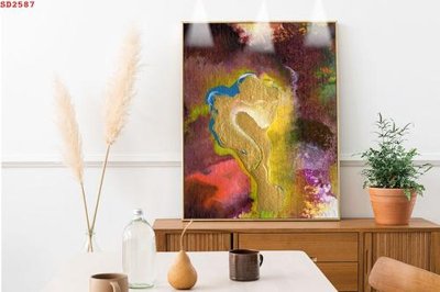 Tải file File tranh hiện đại Sơn Dầu SD2587 (gốc) in tranh tráng gương