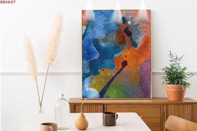 File in trần File tranh hiện đại Sơn Dầu SD2627 (bản gốc 3D) sống động