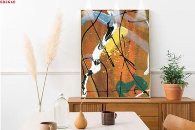 File gốc File tranh hiện đại Sơn Dầu SD2640 (PNG) không nền chất lượng