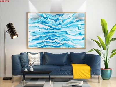 File tranh File tranh hiện đại Sơn Dầu SD2674 (bản gốc) treo quán cafe