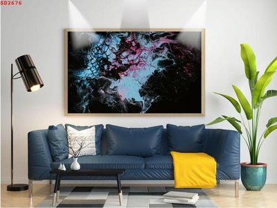 Download file File tranh hiện đại Sơn Dầu SD2676 (gốc) in mica đèn LED