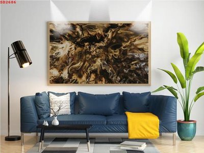 File ảnh File tranh hiện đại Sơn Dầu SD2686 (gốc) in quảng cáo ngoài trời