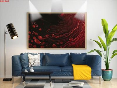 File gốc File tranh hiện đại Sơn Dầu SD2687 (trang trí) phòng trẻ em