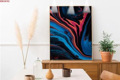 File gốc File tranh hiện đại Sơn Dầu SD2692 (phong cách) châu Âu