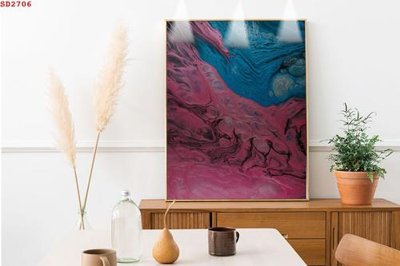 File tranh gốc File tranh hiện đại Sơn Dầu SD2706 (bản quyền) file PSD