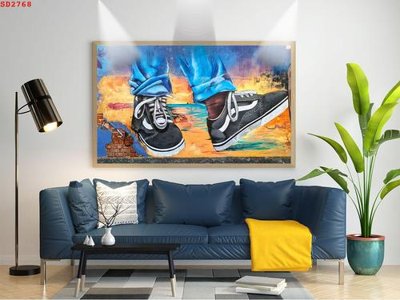 File gốc File tranh hiện đại Sơn Dầu SD2768 (chuẩn màu) cho in offset