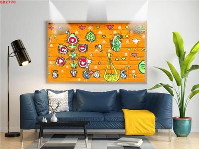 Tải file File tranh hiện đại Sơn Dầu SD2770 (gốc) làm file tranh quảng cáo