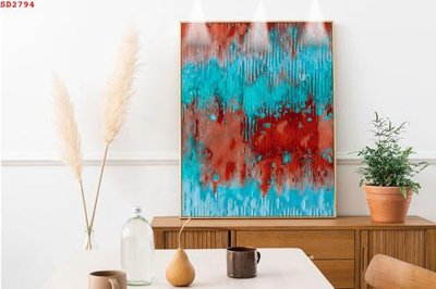 File tranh File tranh hiện đại Sơn Dầu SD2794 (file gốc) chủ đề phong thủy