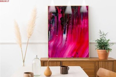 Tải file File tranh hiện đại Sơn Dầu SD2817 (gốc) chủ đề hoa sen