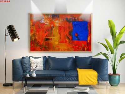 File gốc File tranh hiện đại Sơn Dầu SD2844 (in mica) làm quà tặng