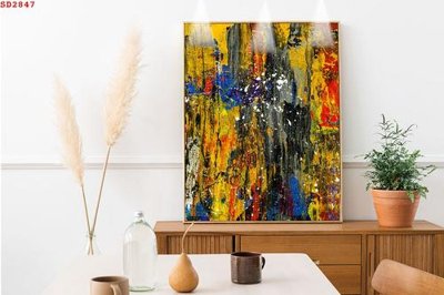 File PSD in ấn File tranh hiện đại Sơn Dầu SD2847 (chất lượng cao)