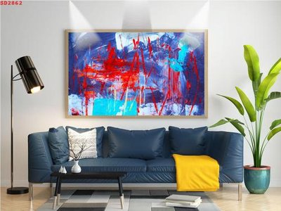 File tranh File tranh hiện đại Sơn Dầu SD2862 (bản gốc) treo quán cafe