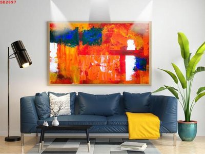 File tranh in tráng gương File tranh hiện đại Sơn Dầu SD2897 (siêu nét)